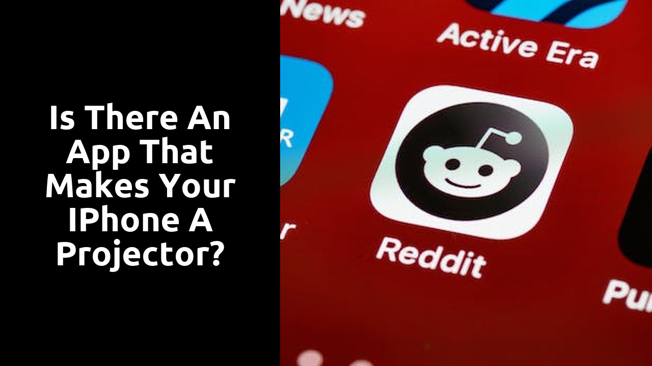 Is there an app that makes your iPhone a projector?