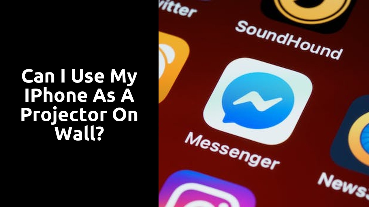 Can I use my iPhone as a projector on wall?