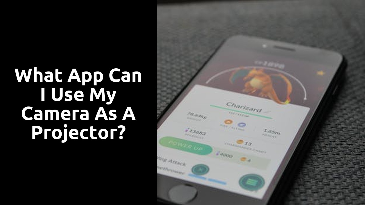 What app can I use my camera as a projector?