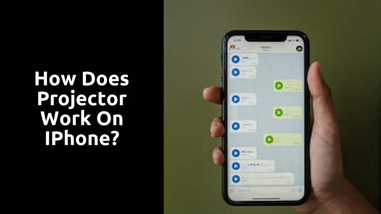 How does projector work on iPhone?